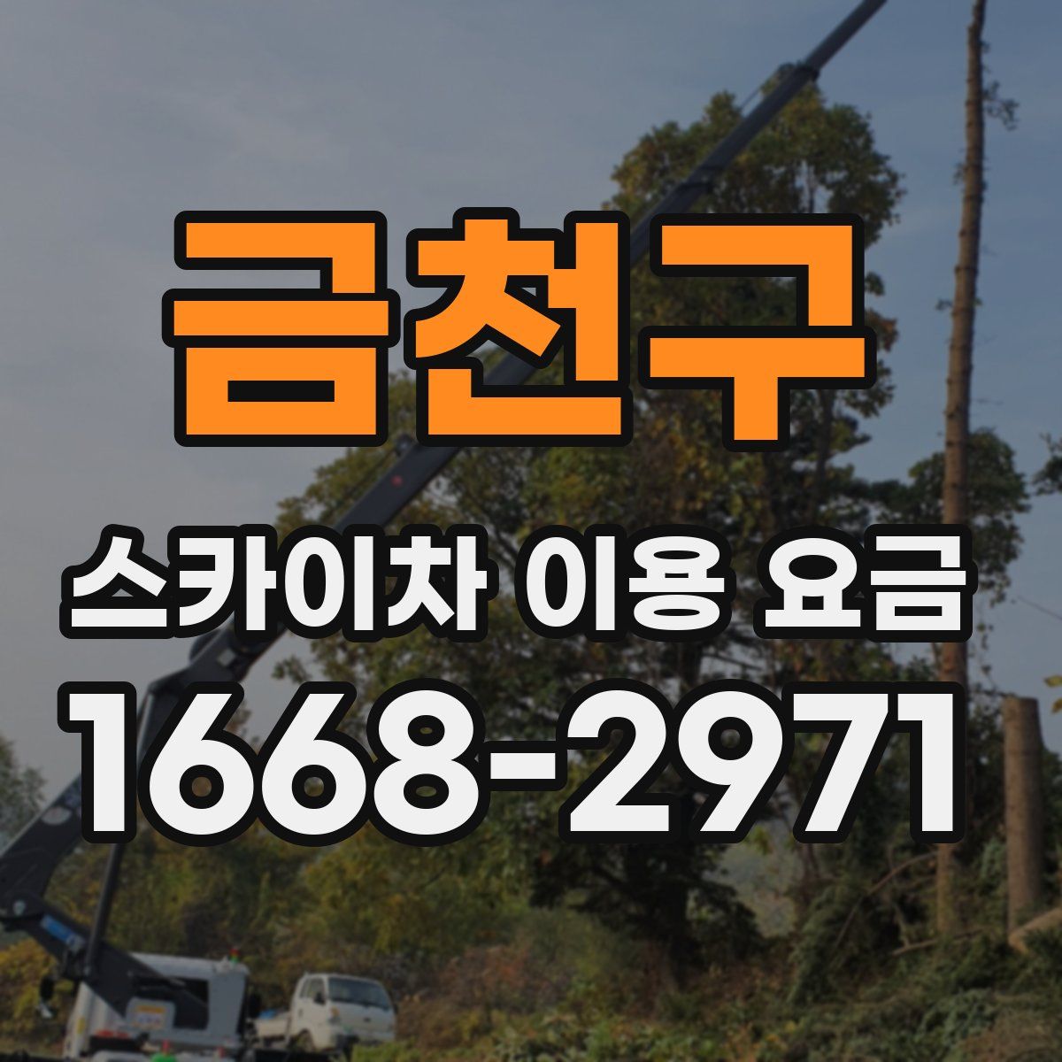 금천구 스카이차 이용 요금