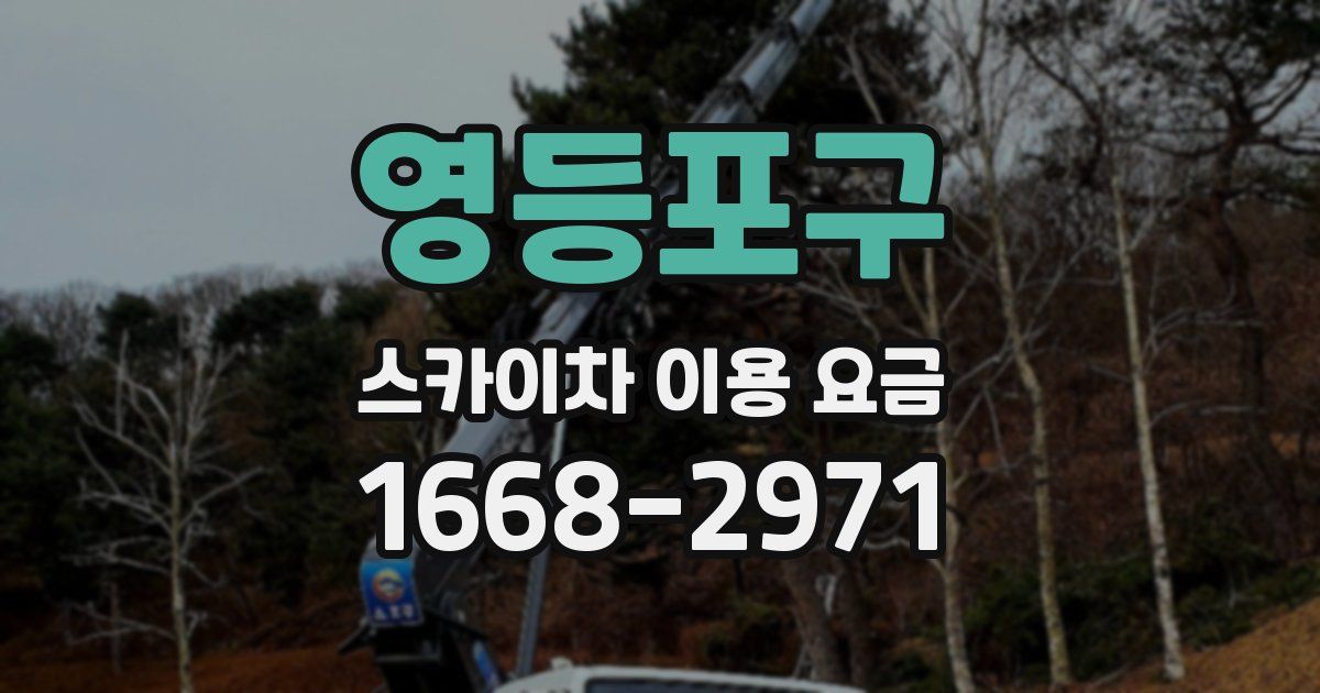 영등포구 스카이차 이용 요금