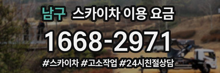 남구 스카이차 이용 요금