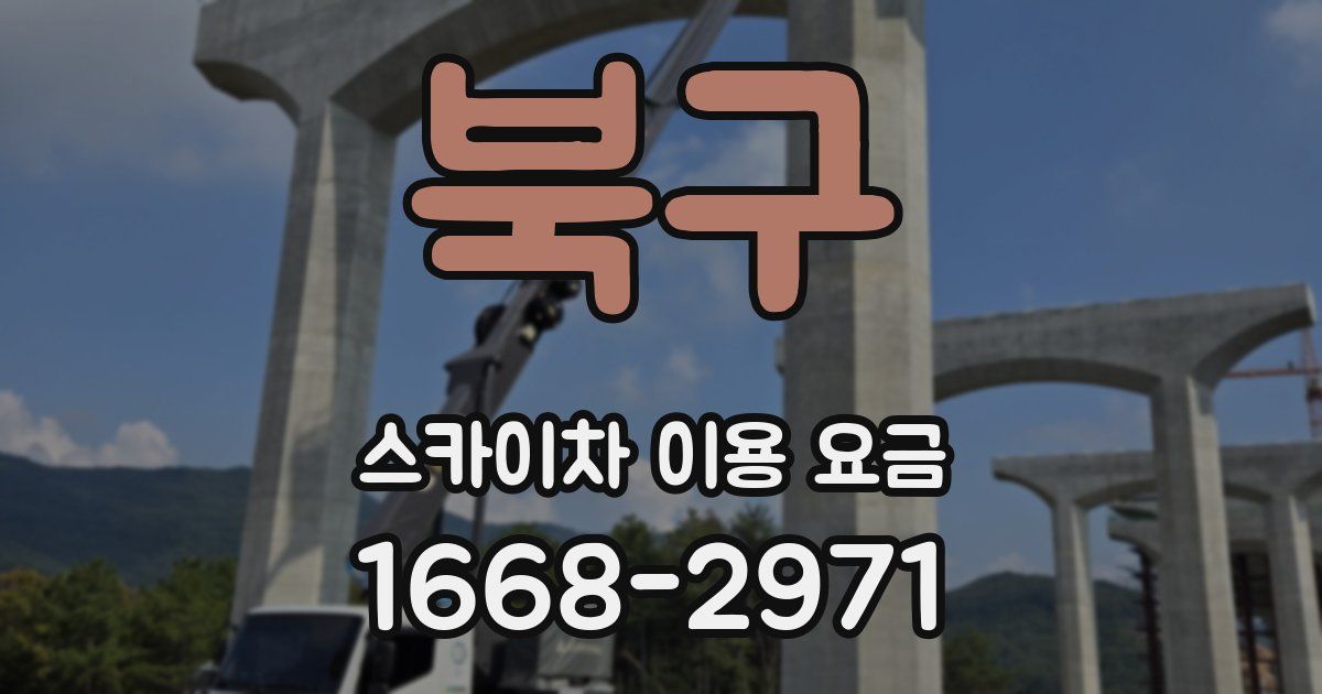 북구 스카이차 이용 요금
