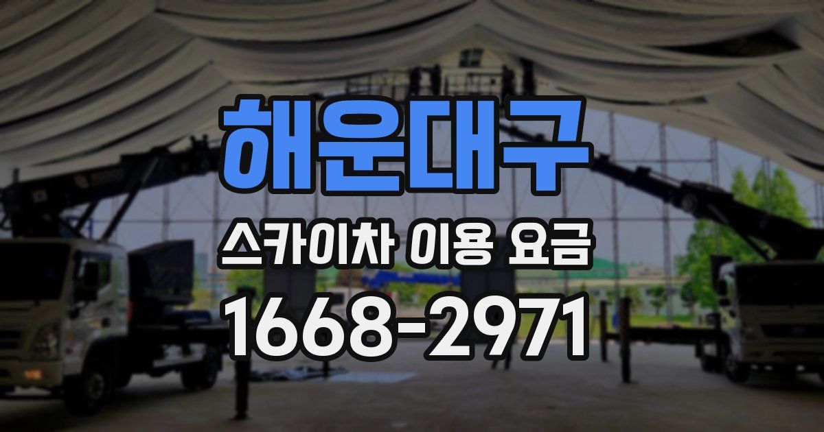 해운대구 스카이차 이용 요금