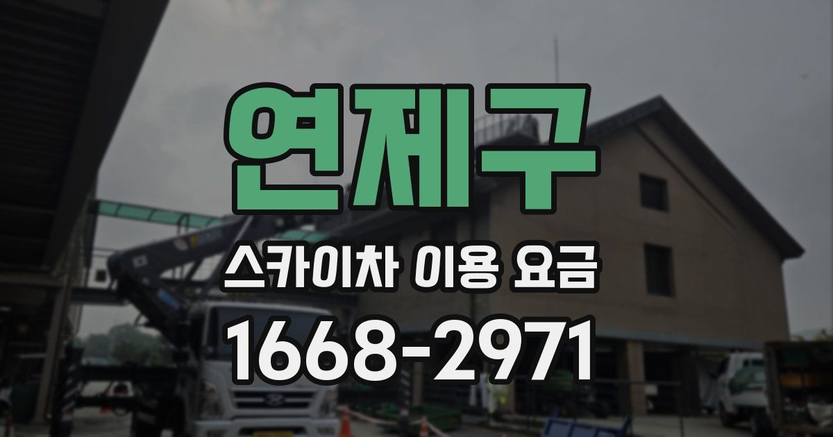 연제구 스카이차 이용 요금
