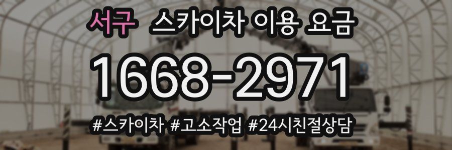 서구 스카이차 이용 요금