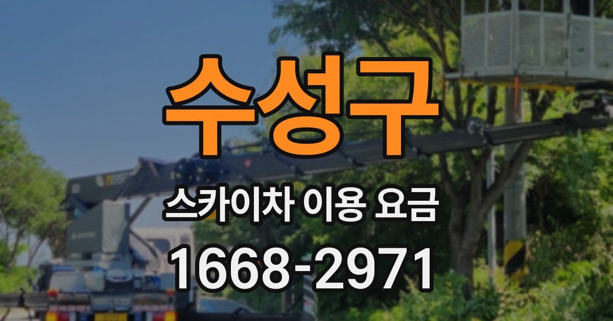 수성구 스카이차 이용 요금