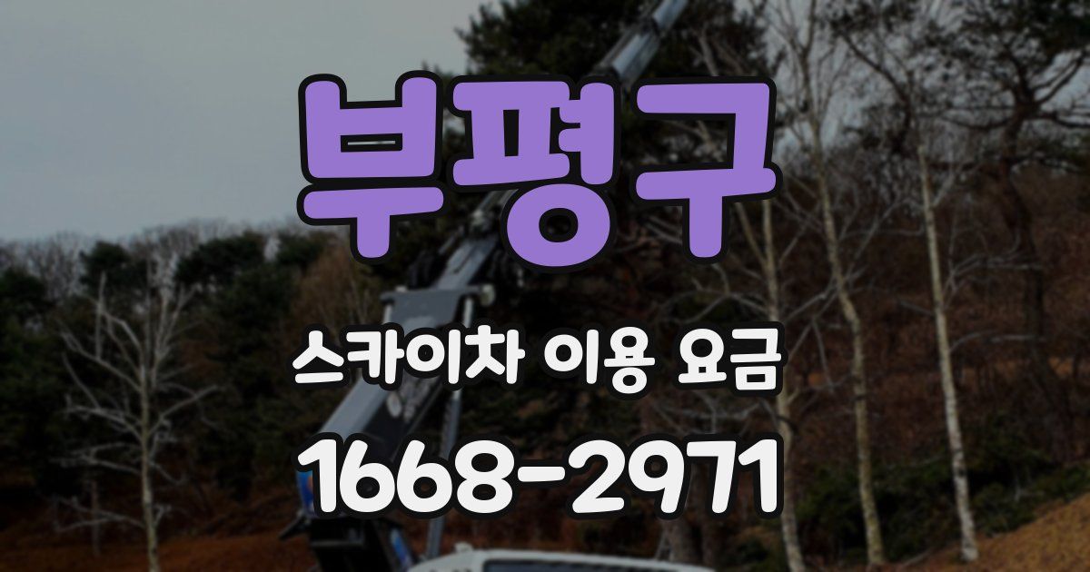 부평구 스카이차 이용 요금
