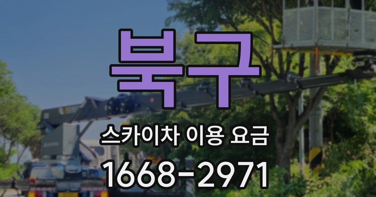 북구 스카이차 이용 요금