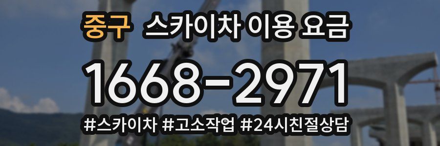 중구 스카이차 이용 요금
