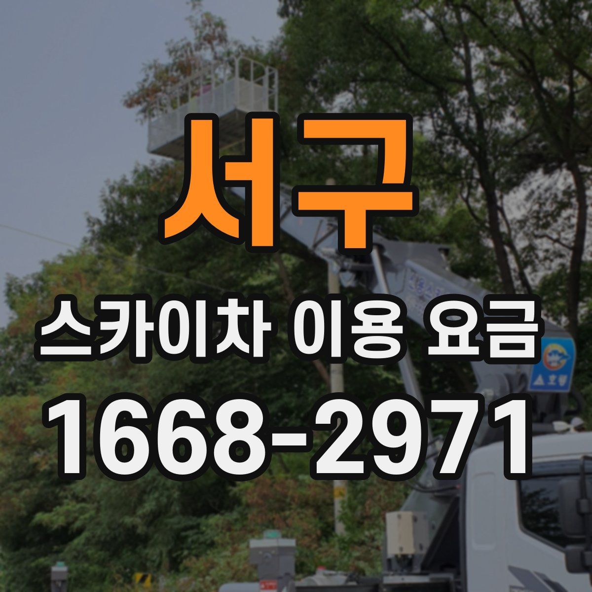 서구 스카이차 이용 요금