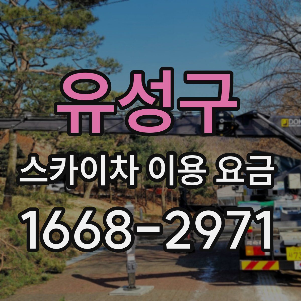유성구 스카이차 이용 요금