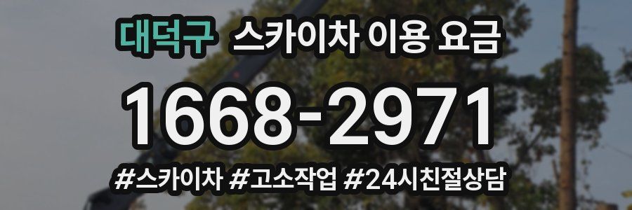 대덕구 스카이차 이용 요금