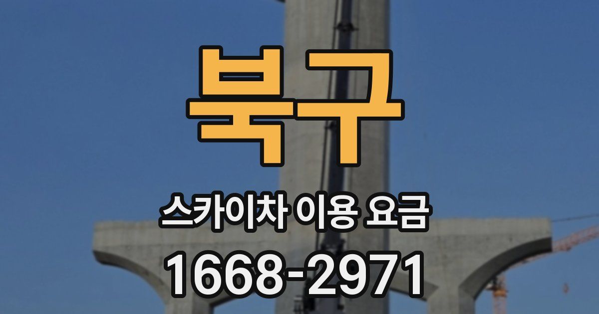 북구 스카이차 이용 요금