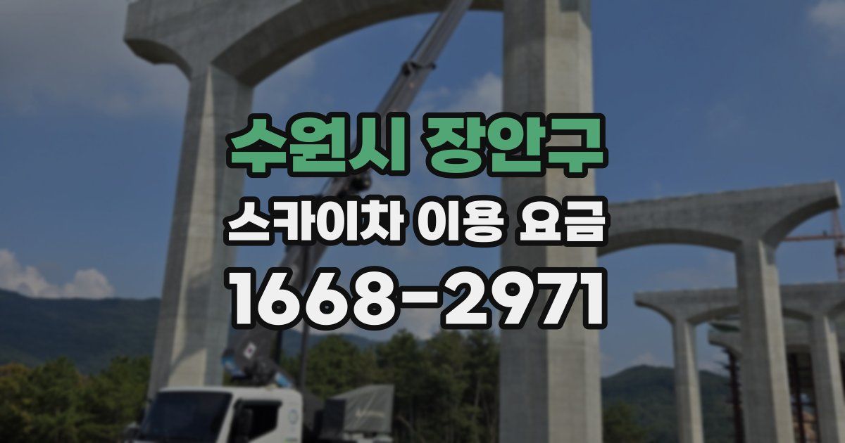 수원시 장안구 스카이차 이용 요금