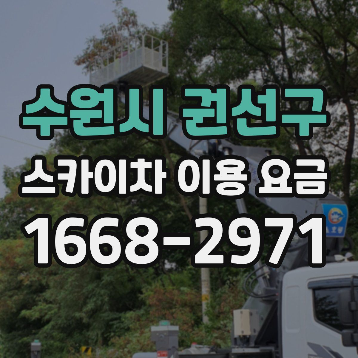 수원시 권선구 스카이차 이용 요금