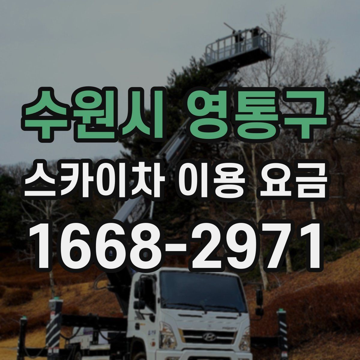 수원시 영통구 스카이차 이용 요금 비교할 때 확인할 점