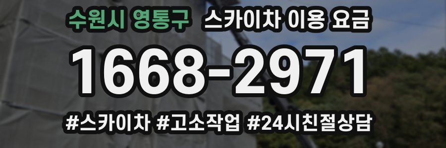 수원시 영통구 스카이차 이용 요금