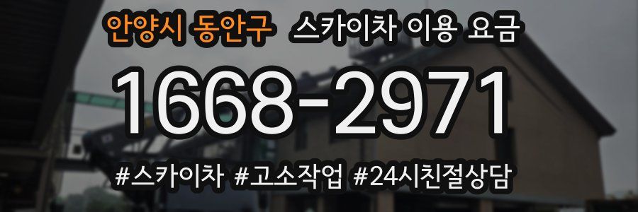 안양시 동안구 스카이차 이용 요금