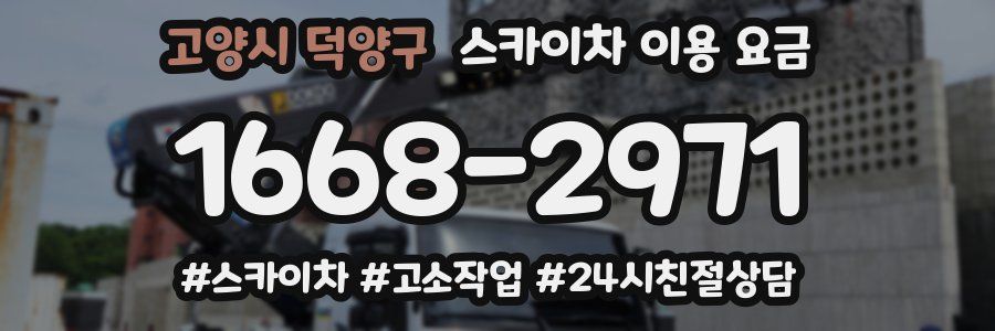 고양시 덕양구 스카이차 이용 요금
