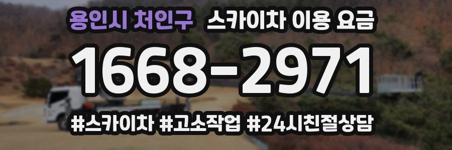 용인시 처인구 스카이차 이용 요금
