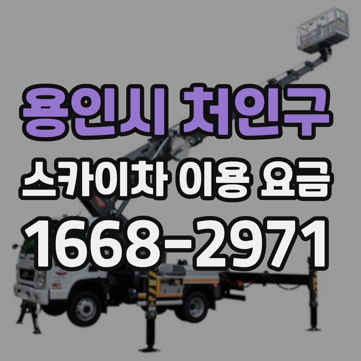 용인시 처인구 스카이차 이용 요금