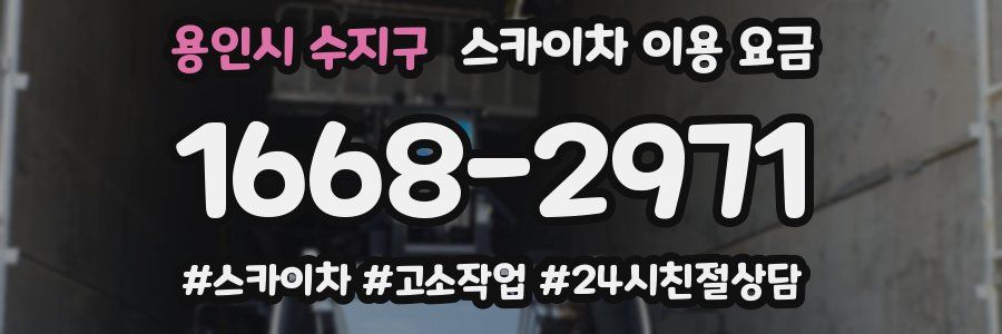 용인시 수지구 스카이차 이용 요금