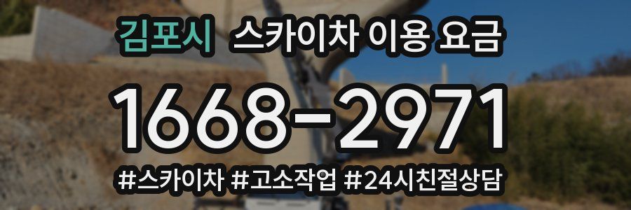 김포시 스카이차 이용 요금
