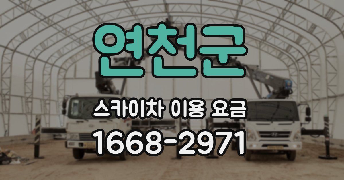 연천군 스카이차 이용 요금