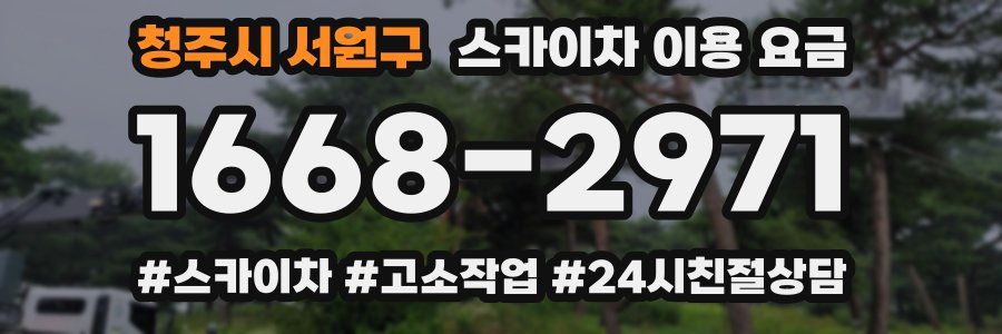 청주시 서원구 스카이차 이용 요금