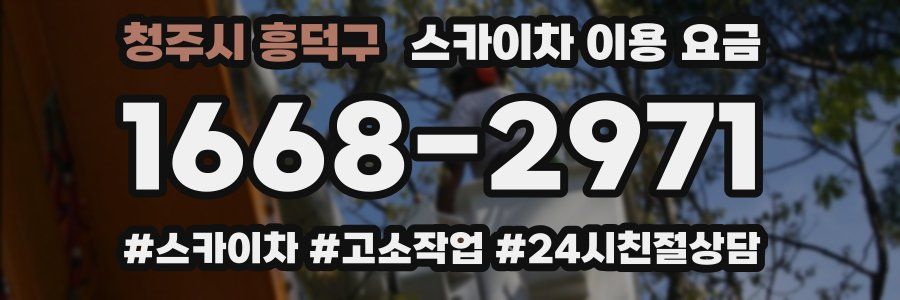 청주시 흥덕구 스카이차 이용 요금