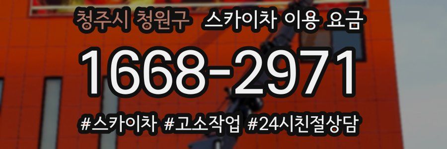청주시 청원구 스카이차 이용 요금
