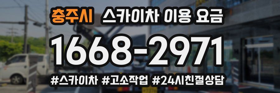 충주시 스카이차 이용 요금