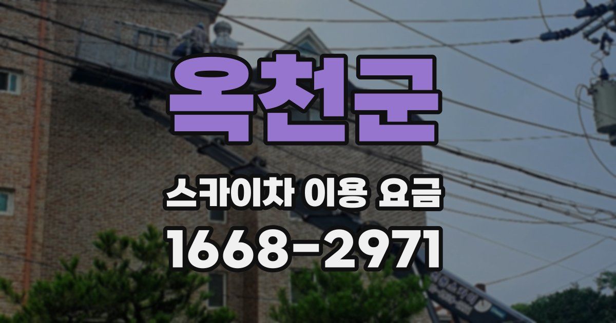 옥천군 스카이차 이용 요금