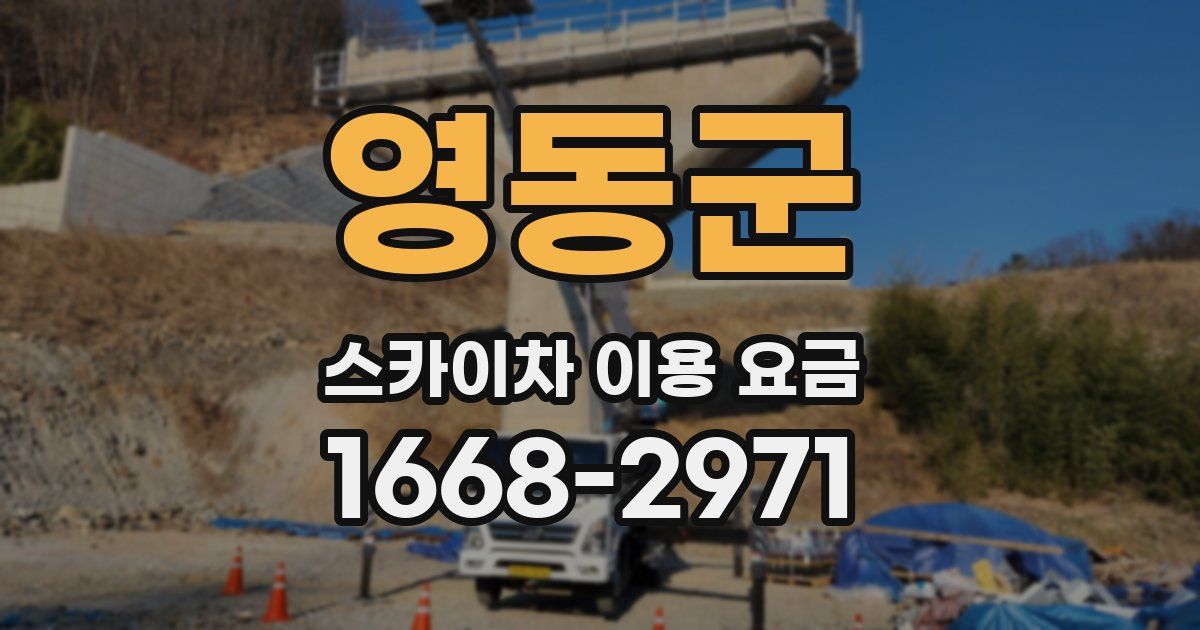 영동군 스카이차 이용 요금