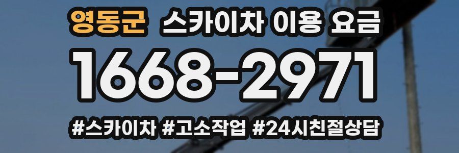 영동군 스카이차 이용 요금
