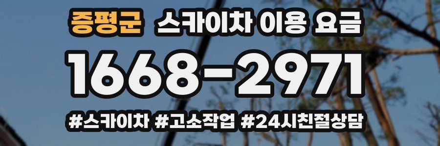 증평군 스카이차 이용 요금