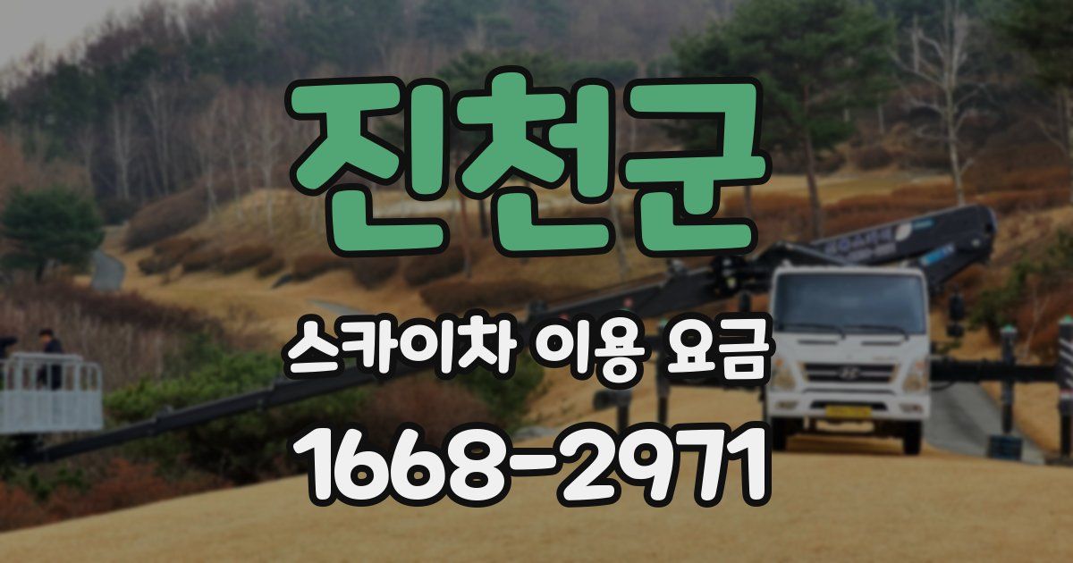 진천군 스카이차 이용 요금