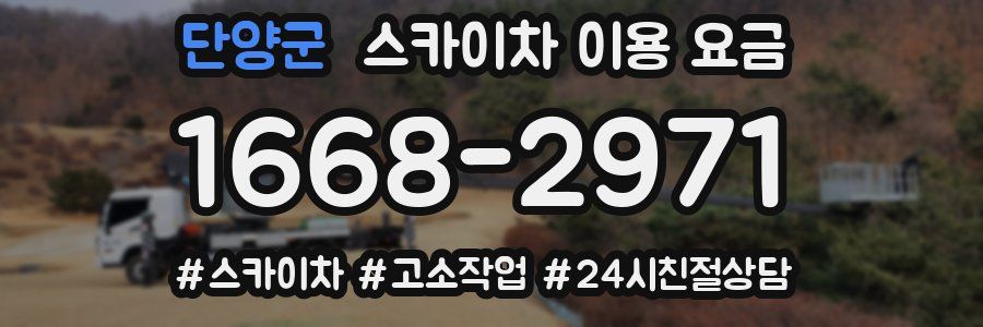 단양군 스카이차 이용 요금