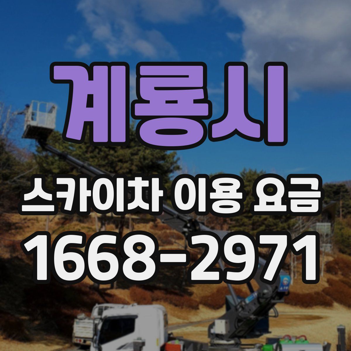 계룡시 스카이차 이용 요금