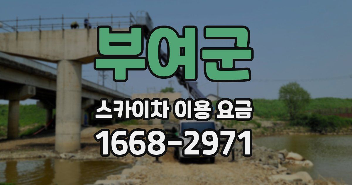 부여군 스카이차 이용 요금