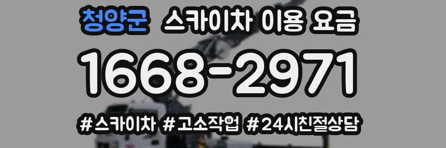 청양군 스카이차 이용 요금