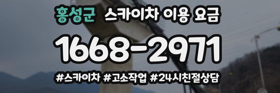 홍성군 스카이차 이용 요금