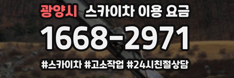 광양시 스카이차 이용 요금