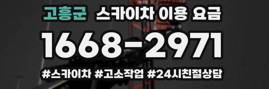 고흥군 스카이차 이용 요금
