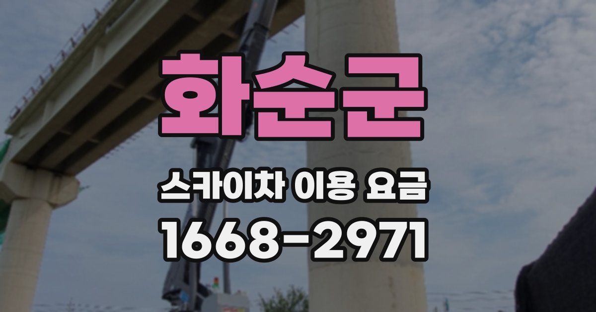 화순군 스카이차 이용 요금