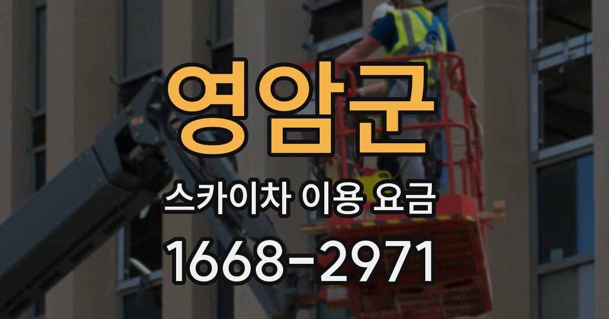 영암군 스카이차 이용 요금