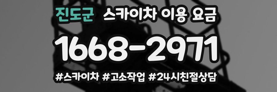 진도군 스카이차 이용 요금