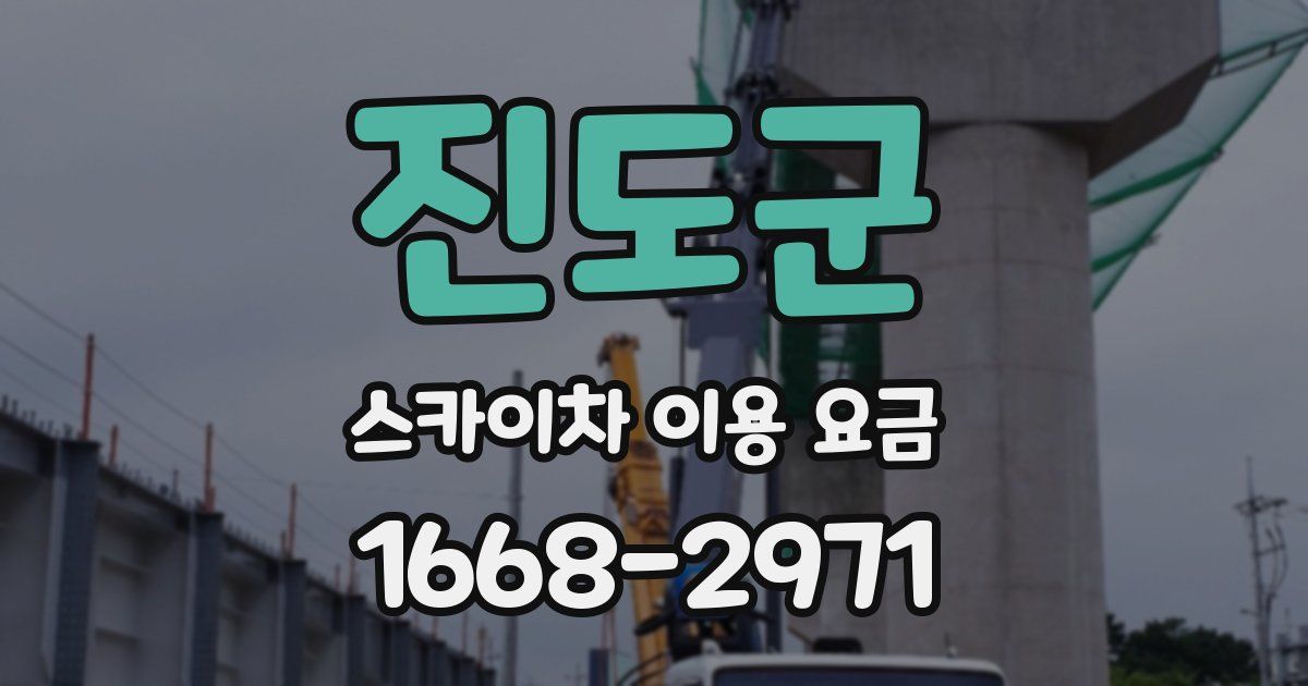 진도군 스카이차 이용 요금