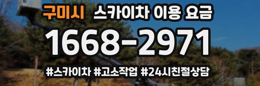 구미시 스카이차 이용 요금