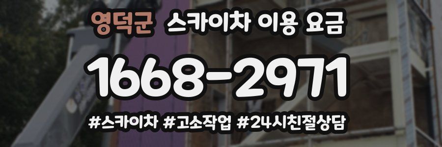 영덕군 스카이차 이용 요금
