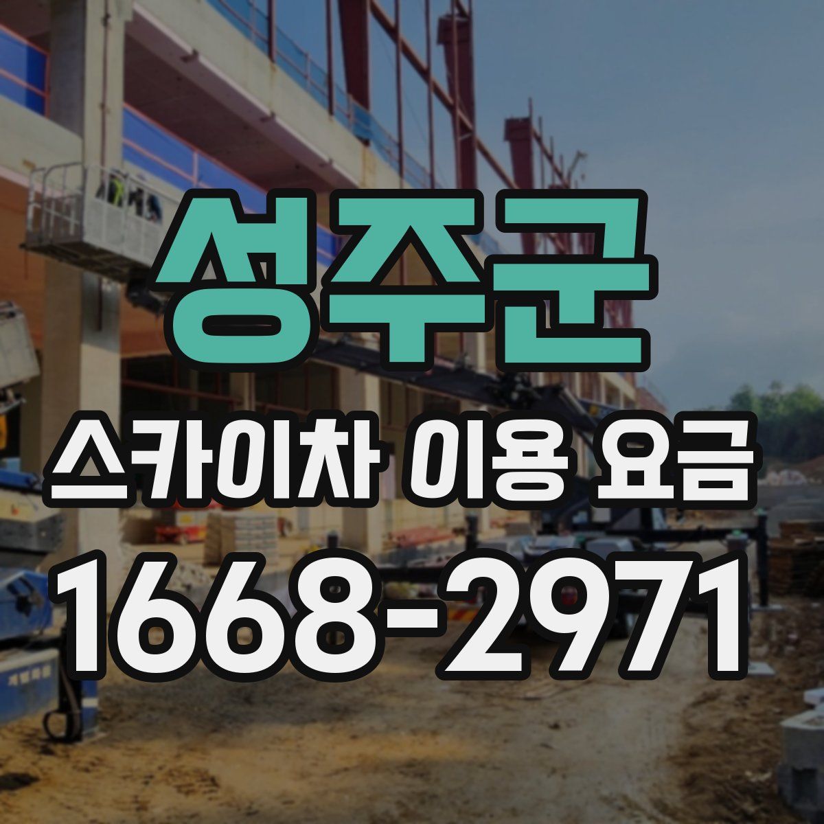 성주군 스카이차 이용 요금