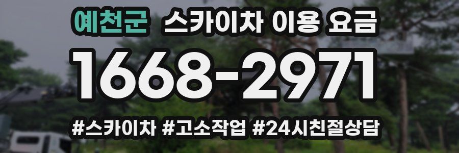 예천군 스카이차 이용 요금